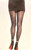 Fishnet Pantyhose w/Lurex Backseam & Bow Black Dress Up Adult Costume Accessory