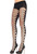 Opaque Tights w/Net Front Fancy Dress Halloween Sexy Adult Costume Accessory