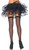 Fishnet Thigh Highs Swirl Net Backseam Black Fancy Dress Adult Costume Accessory