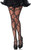 Spandex Opaque Pantyhose Contrast Woven Criss Cross Dot Detail Costume Accessory