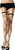 Jumbo Net Thigh Highs Black Fancy Dress Halloween Sexy Adult Costume Accessory