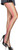 Fishnet Pantyhose w/Woven Contrast Side Stripes Black Pink Costume Accessory