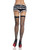 Fishnet Thigh Highs w/Backseam & Satin Skull Bows Pirate Adult Costume Accessory