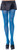 Opaque Honeycomb Knit Tights Blue Fancy Dress Halloween Adult Costume Accessory