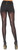 Opaque Metallic Zipper Print Backseam Pantyhose Black Adult Costume Accessory