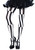Woven Opaque Striped Optical Illusion Pantyhose Fancy Dress Up Costume Accessory