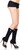 Cable Knit Leg Warmers w/Faux Rhinestone Jewels Black Adult Costume Accessory