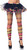 Rainbow Striped Fishnet Footless Tights Fancy Dress Sexy Adult Costume Accessory