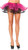 Reversible Ribbon Trimmed Tutu Skirt Halloween Adult Costume Accessory 2 COLORS