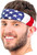 American Flag Bandana USA Biker Fancy Dress Halloween Adult Costume Accessory