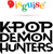 Zoey Wig KPop Demon Hunters Fancy Dress Up Halloween Child Costume Accessory