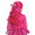Pink Wig Descendants 5 Disney Fancy Dress Up Halloween Child Costume Accessory