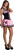 Hot Rod 50's Pink Poodle Skirt Sock Hop Fancy Dress Up Halloween Adult Costume
