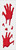 Asylum Bloody Hands Haunted House Halloween Party Wall Decoration Gel Clings