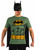 Batman T-Shirt Mask DC Comics Superhero Fancy Dress Up Halloween Adult Costume
