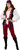 Pirate Lusty Caribbean Wench Woman Girl Fancy Dress Up Halloween Adult Costume