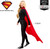 Supergirl Cape Movie DC Comics Fancy Dress Up Halloween Adult Costume Accessory
