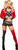 Harley Quinn Deluxe DC Comics Villain Fancy Dress Up Halloween Adult Costume