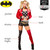 Harley Quinn Deluxe DC Comics Villain Fancy Dress Up Halloween Adult Costume