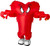 Gossamer Inflatable Looney Tunes Red Monster Fancy Dress Halloween Adult Costume