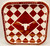 Texas Longhorns Checkered NCAA Sports Party 9" Square Paper Dinner Plates