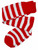 Red/White Striped Socks Adult Costume Accessory