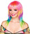 Candi Striped Wig Club Candy Adult Costume Accessory