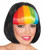 Black/Rainbow Wig Rainbow Fantasy Adult Costume Accessory