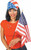 American Flag 12" x 18" Fabric Party Decoration