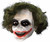Joker 3/4 Mask w/Hair Batman Dark Knight Adult Costume Accessory