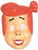 Wilma Flintstone PVC Mask Hanna-Barbera Child Costume Accessory