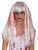 Streaks & Splatters Wig Bloody Boutique Adult Costume Accessory