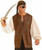 Buccaneer Shirt Brown Pirate Adult Costume Accessory