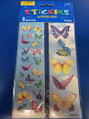 Classic Butterflies Party Favor Stickers Strips