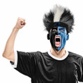 Carolina Panthers Fuzz Head Wig NFL Football Costume Accessory