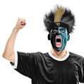 Jacksonville Jaguars Fuzz Head Wig NFL Football Costume Accessory