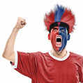 Philadelphia Phillies Fuzz Head Wig MLB Baseball Costume Accessory