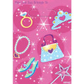 Sparkling Princess Pink Fancy Kids Birthday Party Favor Treat Sacks Loot Bags