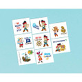 Jake and the Never Land Pirates Kids Birthday Party Favor Temporary Tattoos