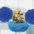 Jake and the Never Land Pirates Kids Birthday Party Hanging Fluffy Decorations