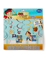 Jake and the Never Land Pirates Kids Birthday Party Hanging Swirl Decorations