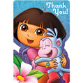 Dora Flower Adventure Explorer Nick Jr Kids Birthday Party Thank You Notes Cards