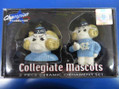 North Carolina Tar Heels NCAA College Christmas Gift Ceramic Mascot Ornaments