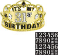 Sparkling Celebration Over the Hill Adult Birthday Party Favor Add-An-Age Tiara