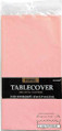 Pale Pink Solid Color Party Decoration Plastic Tablecover - 54" x 108"