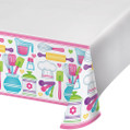 Little Chef Cook Baking Food Girls Birthday Party Decoration Plastic Tablecover