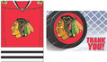 Chicago Blackhawks NHL Pro Hockey Sports Theme Party Invitations & Thank Yous