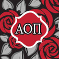 Alpha Omicron Pi Sorority Party Beverage Napkins