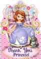 Sofia the First Disney Princess Kids Birthday Party Thank You Notes Cards