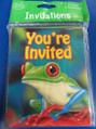 Fun Frogs Birthday Party Invitations w/Envelopes